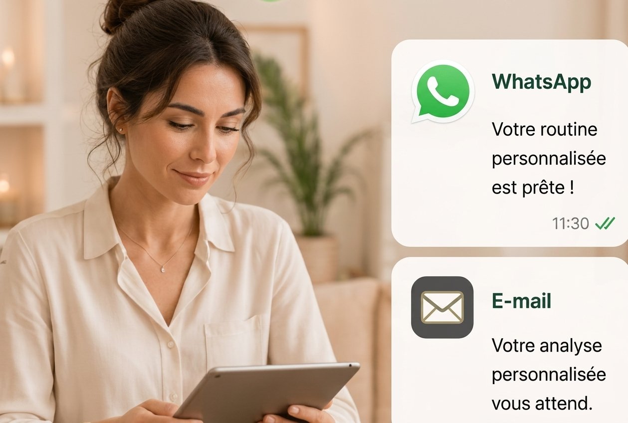 Vous recevez votre routine personnalisée